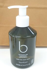 bamford ゼラニウム ハンド&ボディウォッシュ ボディソープ HAND AND BODY WASH GERANIUM GEL DOUCHE CORPS ET バンフォード　イギリス製