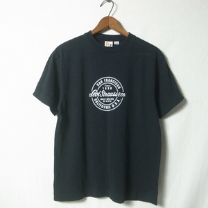 90s Levis L2 筆記体ロゴ プリント Tシャツ M 黒 / リーバイス シングルステッチ ビンテージ シルバータブ