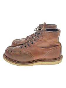 RED WING◆レースアップブーツ・6インチクラシックモックトゥ/US9/BRW/レザー/1907//