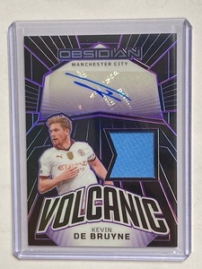 2023-24 Panini Obsidian Soccer Volcanic Material Signatures Purple Kevin De Bruyne /20 デ・ブライネ 直筆サインジャージーカード