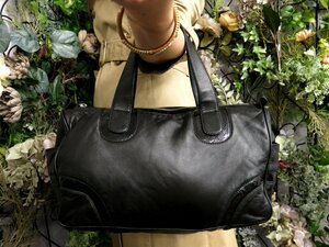 ●超美品●LOEWE ロエベ●エナメル パテント ナッパ レザー 本革●トート ハンド バッグ●黒●SV金具●腕掛け●B5 書類 かばん●Js51141