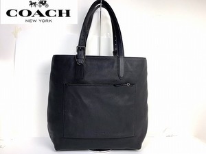 美品★送料無料★ コーチ メンズ COACH メトロポリタン レザー トートバッグ ビジネストート 肩掛け可能 ブラック