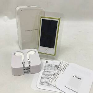 ‡ 0848 Apple iPod nano 第7世代 16G イエロー MD476J/A(30K) 簡易動作確認済 中古