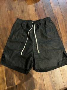 Rick Owens　リックオウエンス　2023SS レザー　ショートパンツ　leather short pants