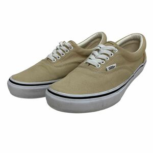 D758 VANS バンズ ERA エラ メンズ ローカットスニーカー US8H 26.5cm ベージュ キャンバス