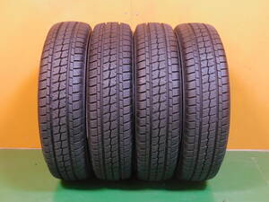 145/80R12 80/78N LT DUNLOP ライフ、ミラ、ミニカ 製造年2023 4本 バリ溝★A025