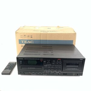 TEAC ティアック AD-RW900 B CDR/カセットデッキ プレーヤー/レコーダー　元箱/リモコン(RC1283)付き◆簡易検査品