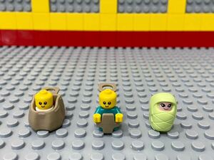 ☆赤ちゃん☆ レゴ　ミニフィグ　ベビー　3種類セット　赤ん坊　子供　おくるみ　( LEGO 人形　C41516