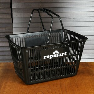 レプマート バスケット 11L 買い物かご ショップオリジナル [ ブラック ] repmart オリジナルデザイン カゴ