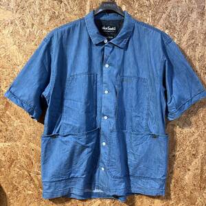 WILD THINGS SHELTECH BIGPOCKET SHIRT 半袖シャツ L 接触冷感 軽量 紫外線防止 SHIRT デニム