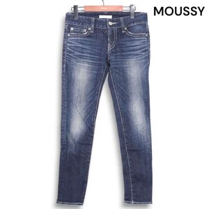 MOUSSY マウジー 通年 USED加工♪ ストレッチ スキニー デニム パンツ ジーンズ Sz.26 レディース　K5B00006_1#R