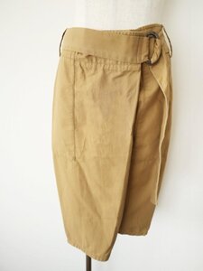 【送料込】spick&span KHAKI スピックアンドスパン カーキ スーピマコットンスラウチスカート Sサイズ キャメル 新品タグ付き 6431734