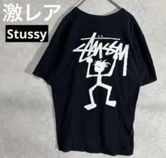 Stussy 激レア グラフィックTシャツ 現行タグ　シャドーマン　ブラック