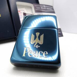 ピース Peace ブルーチタン zippo ジッポ 2001年 未使用