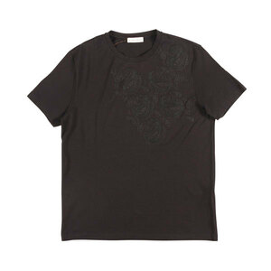 ETRO（エトロ） Uネック半袖Tシャツ 1Y020 ブラック XL 26184 【S26186】