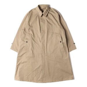 URU ウル コート サイズ:1 18AW コットンチノクロス バルマカーン コート BALMACAAN COAT TYPE A ステンカラー オーバーサイズ ベージュ