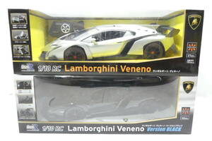 7730K/未開封◇ハピネット REAL WHEEL 1/10 RC ランボルギーニ ヴェネーノ＆バージョンブラック 2台セット/Lamborghini Veneno