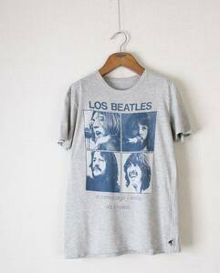 【 TRUNK SHOW トランクショー 】LOS BEATLES ザ・ビートルズ 半袖 Tシャツ Sサイズ 薄手 グレー