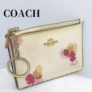 コーチ　ミニポーチ　キーリング付き　COACH