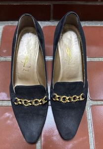 イブサンローラン　YVESSAINTLAURENT パンプス 黒 35 リーガル REGAL