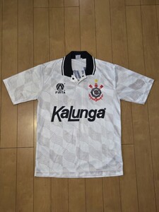 激レア サッカー ブラジルリーグ コリンチャンス　ホーム ユニフォーム ビンテージ 92年 FINTA Corinthians 10番 半袖 古着 中古品