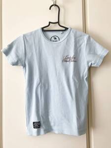 GOTCHA ガッチャキッズ リブTシャツ 半袖 Tシャツ トップス 140㎝ 水色 ブルー 色褪せ