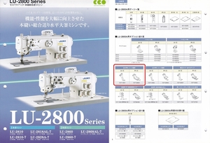 【新品未使用】【送料無料】☆JUKI純正　総合送りミシンLU-2800A　右片押え足セット☆【送料無料】