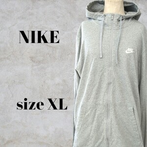 〇〇 NIKE　 ナイキ　 パーカー　XL　グレー