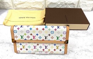 ほぼ未使用品 LOUIS VUITTON ルイヴィトン 長財布 モノグラム マルチカラー ポルトトレゾール インターナショナル M92659 fah 11A793