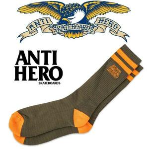 【 ANTIHERO 】BLACKHERO OUTLINE SOCK アンタイヒーロー ソックス 靴下 アンチヒーロー