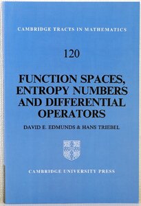 P●中古品●洋書/数学 『Function Spaces, Entropy Numbers, Differential Operators/Cambridge Tracts in Mathematics 120』 ※反りあり