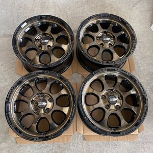 《マッドクロス グレイス》16×7J+38 114.3/5H◆ブロンズクリア&リムブラック MAD CROSS GRACE 4本セット　デリカD5　RAV4 アウトランダー