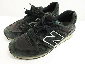 【送料無料】ニューバランス NEW BALANCE WR996EF スニーカー スエード 黒 ブラック 22.5cm 汚れてもいい作業にどうぞ■L24124YER-200901☆