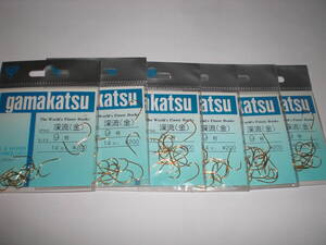 がまかつ　渓流（金）９号１４本入　６枚　渓流・湖沼