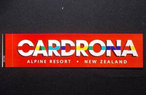 CARDRONA ALPINE（カードローナ・アルパイン・リゾート）Ski Resort/Ski Area★NZ/ニュージーランド★ステッカー/シール★