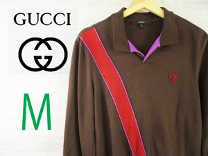 GUCCI●グッチ＜長袖ポロシャツ＞●M727y