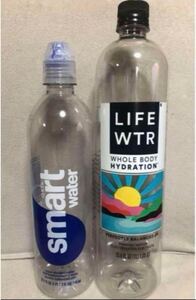 空ペットボトルSmartwater700ml/LIFE WTR 1L