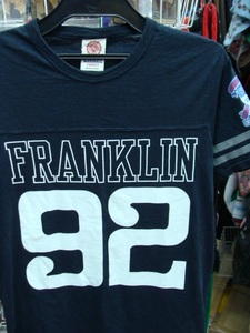 FRANKLIN&MARSHALL フランクリンマーシャル 半袖Tシャツ ネイビー (M)