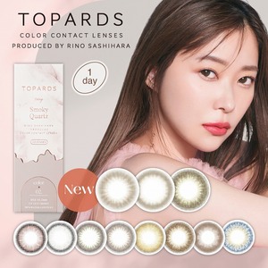 指原莉乃 カラコン トパーズ TOPARDS ワンデー 10枚入 6箱 コンタクトレンズ 1day 1日使い捨て さっしー UVカット ネット 通