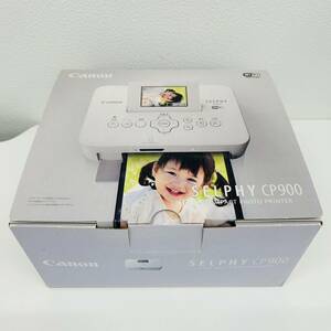 【TJ-0607.3-2】1円～ CANON キャノン SELPHY CP900 セルフィー コンパクトフォトプリンター ホワイト 通電のみ確認済み 未使用 保管品