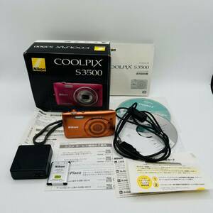 nikon デジカメ S3500 オレンジ 2005万画素 光学7倍ズーム