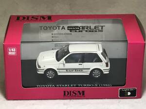 大量断捨離！ DISM 1/43 Toyota Starlet Turbo S EP71 ホワイト トヨタ スターレット 前期 ターボ S ディズム 未展示・新品同様