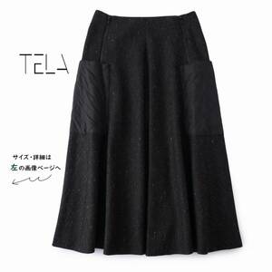 美品★素敵455★TELAテラ3.4万★40size/9号★スカートE092 