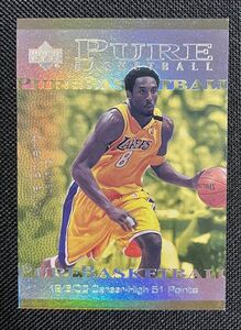 NBA 2000-01 UPPER DECK KOBE BRYANT PURE BASKETBALL 12/6/00 CAREER-HIGH 51 POINTS #PB4 コービー・ブライアント インサートカード