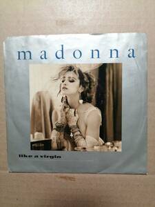 【非売品プロモ7” ホワイトヴィニール】Madonna Like A Virgin カナダオリジナル マドンナ　ライク・ア・ヴァージン