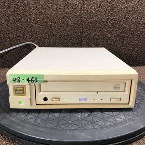 98-463 激安 レトロPC パーツ 外付け CD-R/RWドライブ ユニット Logitec LCW-RW8416/M 4x4x16倍速 SCSI 通電のみ確認 ジャンク