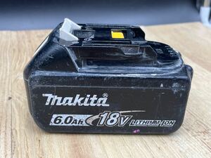 ９【ジャンク・バッテリーのみ】マキタ　makita　バッテリー　１８Ｖ　ＢＬ１８６０Ｂ