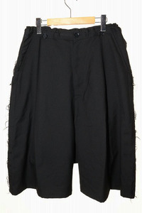 ヨウジヤマモト YOHJI YAMAMOTO Ground Y 19AW T/W_ GABERDINE SUSPENDER SARROUEL PANTS 3 GC-P07-100 ギャバドライン サスペンダー サル