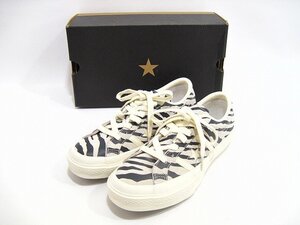 CONVERSE / コンバース スター&バーズ ゼブラスエード OX レザー アニマル柄 サイズ : 24cm スニーカー