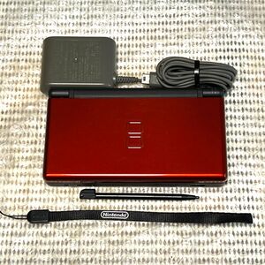 〈状態良好・画面無傷・動作確認済み〉ニンテンドーDS Lite 本体 クリムゾンブラック USG-001 NINTENDO レッド 充電器